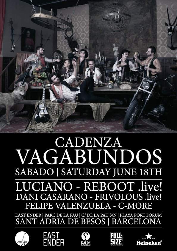 East Ender Saturday: Cadenza Vagabundos & Planet E 20th Anniversary - フライヤー表