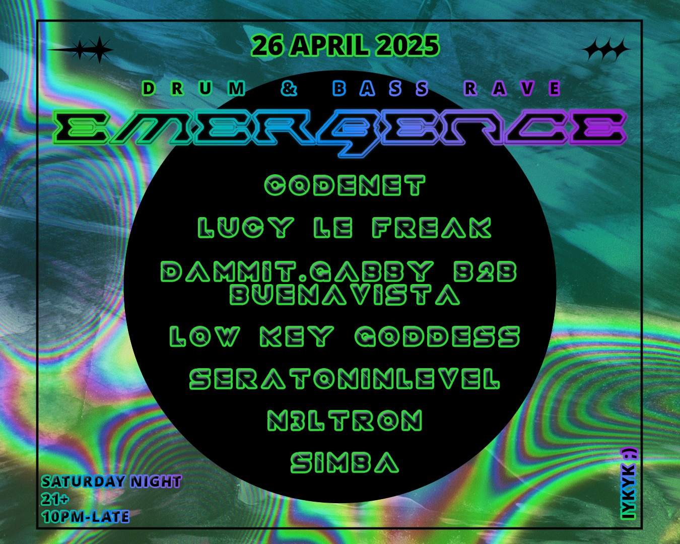 Emergence DnB All Night Rave at The TBA - If You Known you Know. Ask a ...