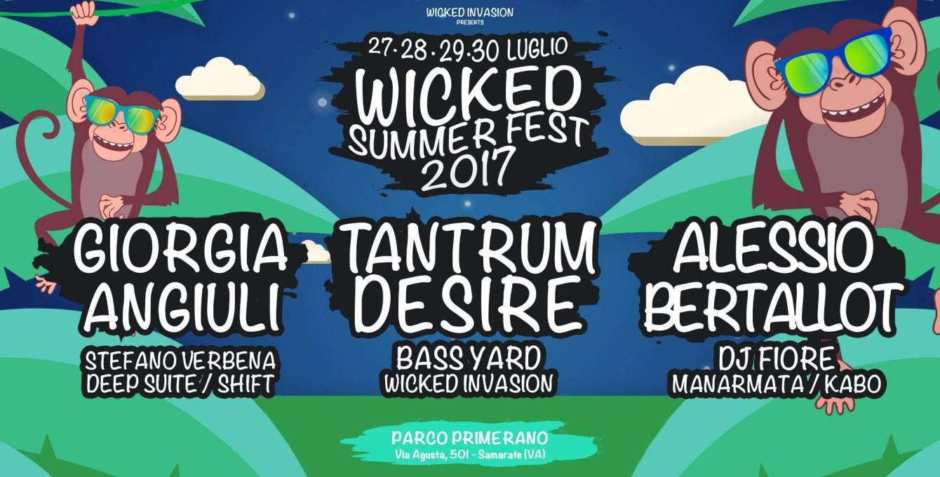 Wicked Summer Fest 2017 - フライヤー表