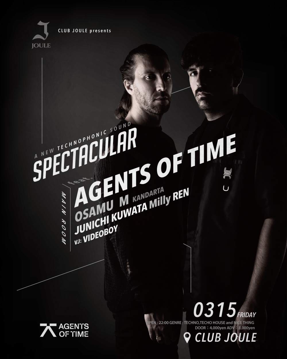SPECTACULAR feat.Agents Of Time - フライヤー表