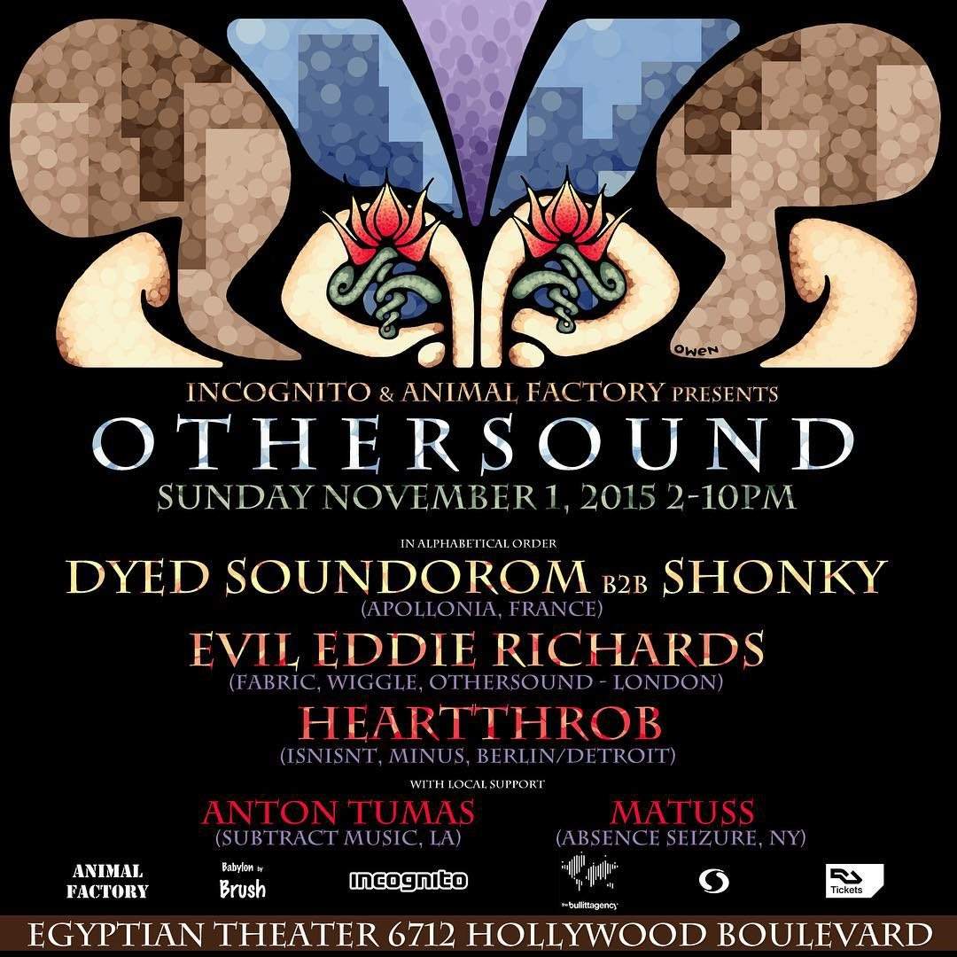 Othersound Feat. Shonky b2b Dyed Soundorom, Eddie Richards & Heartthrob - Página frontal