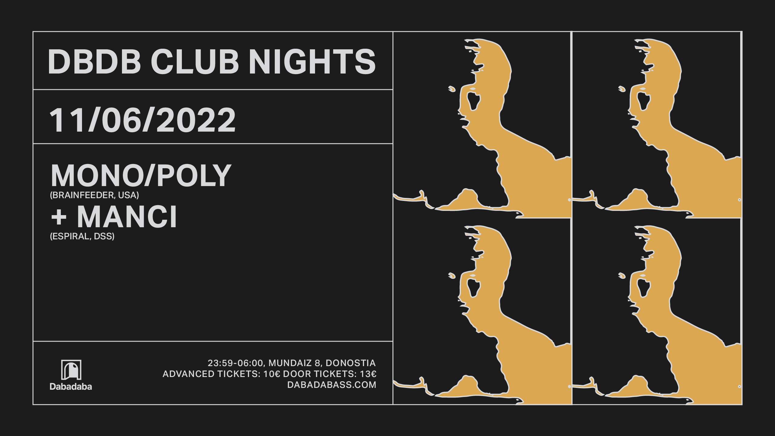 DBDB Club Nights: Mono/Poly + Manci - フライヤー表