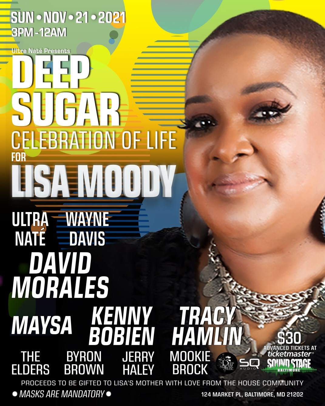 Deep Sugar 18th Anniversary: Lisa Moody ~ 'A Celebration of Life' - Página frontal