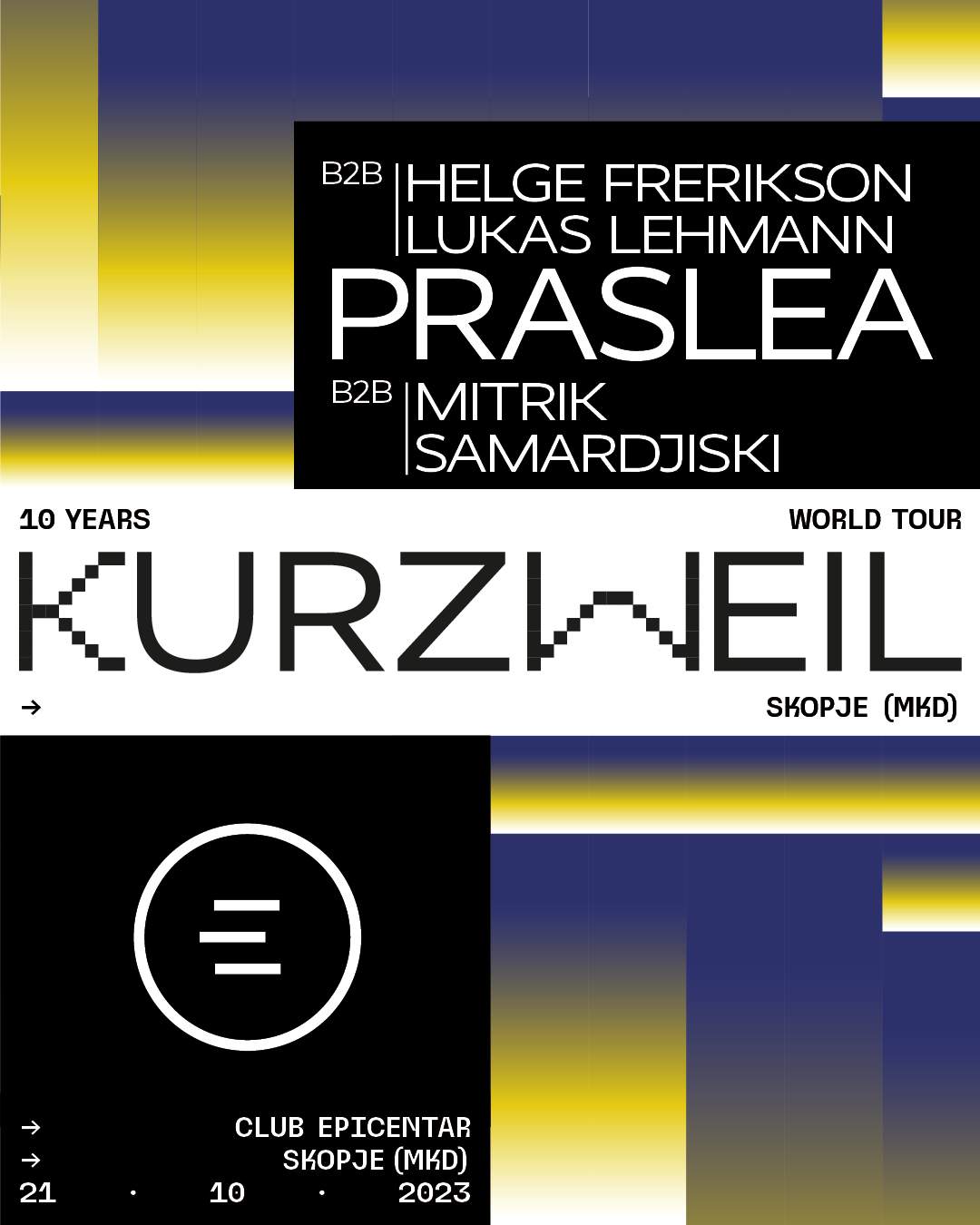 10 Years Kurzweil x Club Epicentar Skopje - Página trasera