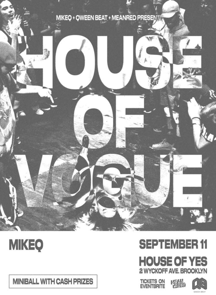 House of Vogue with MikeQ & Qween Beat - フライヤー裏
