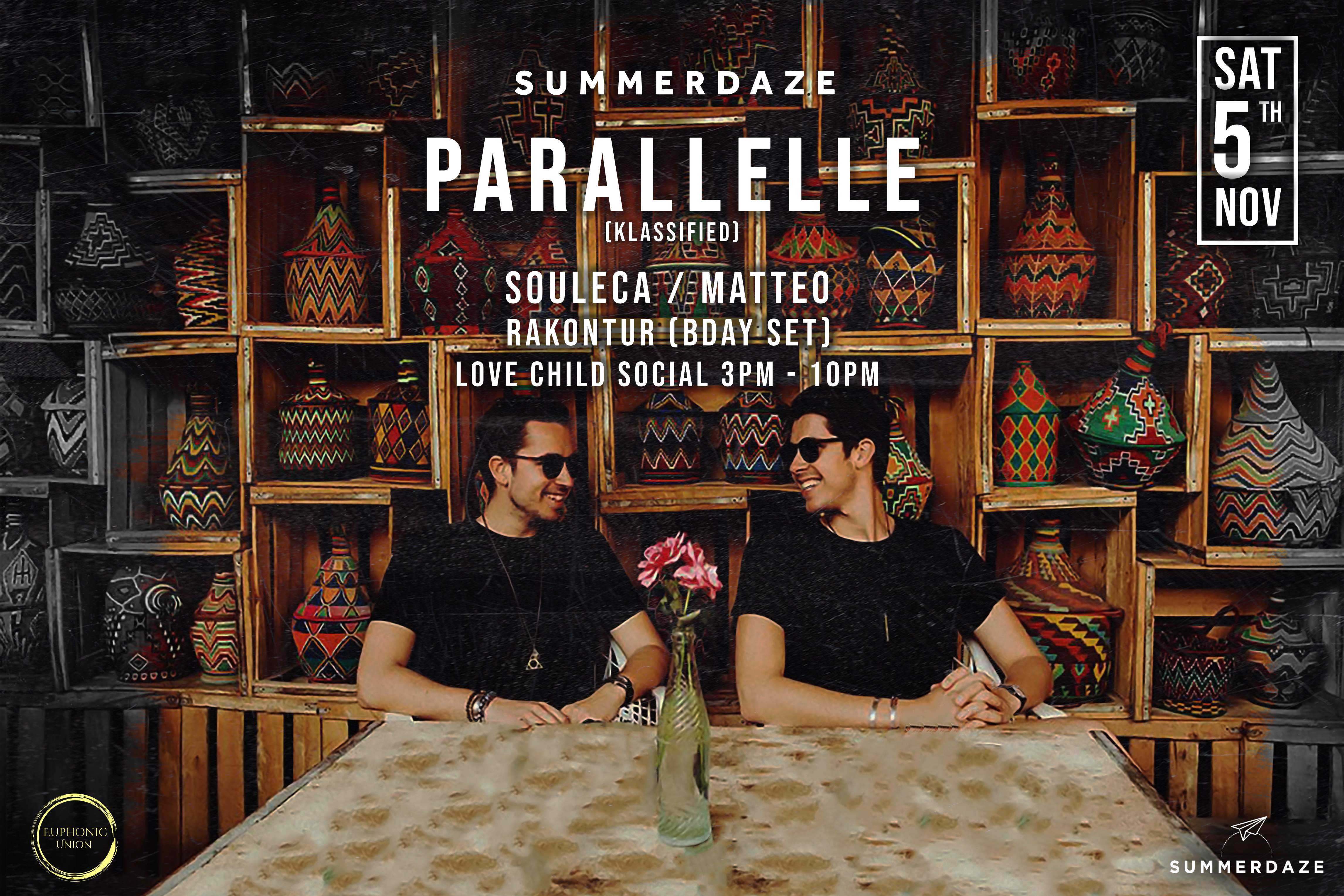 SummerDaze & Euphonic Union present Parallelle (live/hybrid set) - Página frontal
