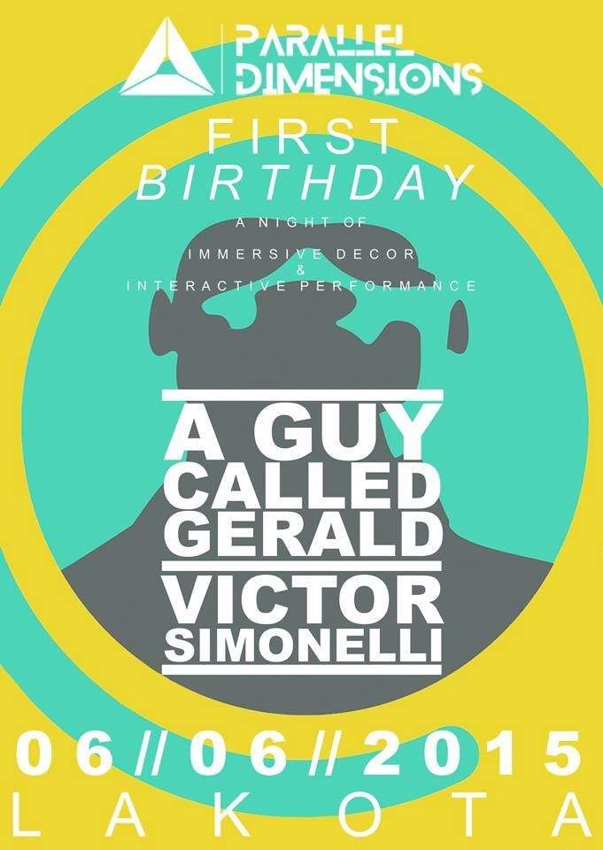 Parallel Dimensions: 1st Birthday Bash with A Guy Called Gerald - Página frontal