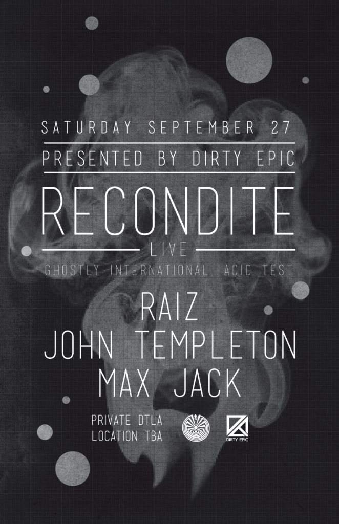 Anthology with Recondite (Live), Raíz, John Templeton - Página frontal