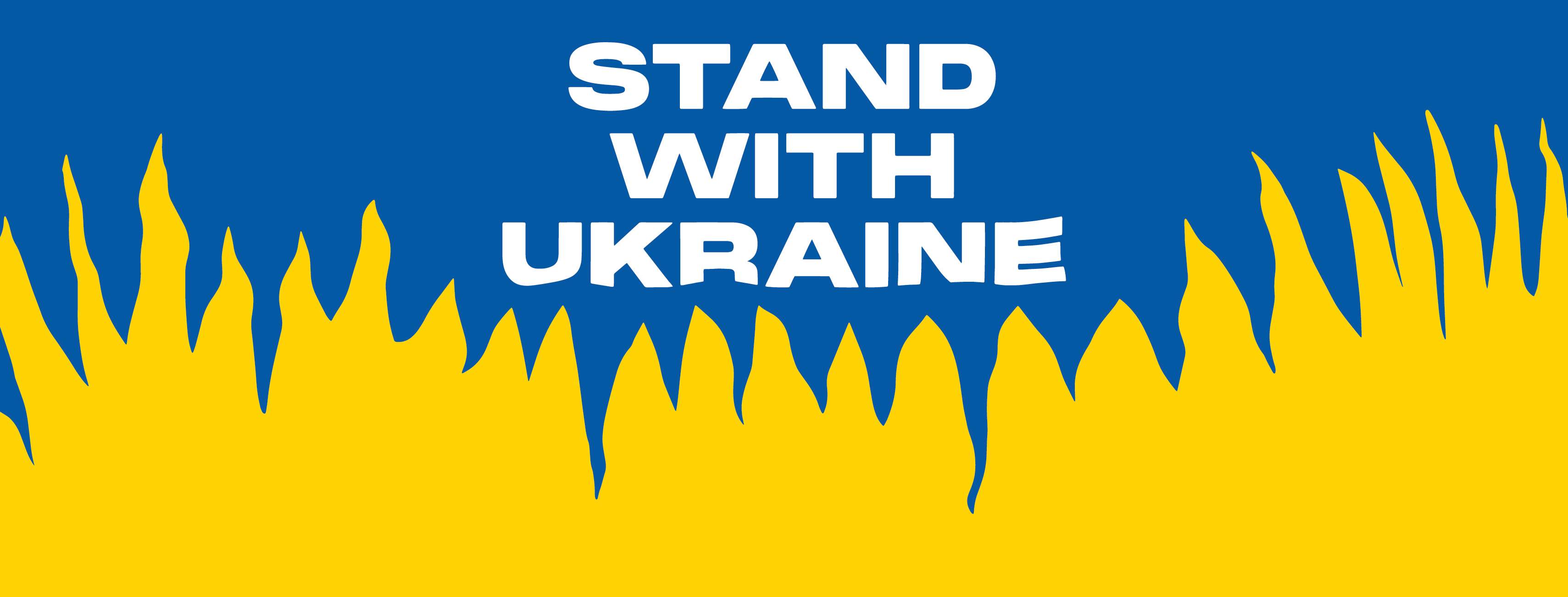 Stand with Ukraine - フライヤー表