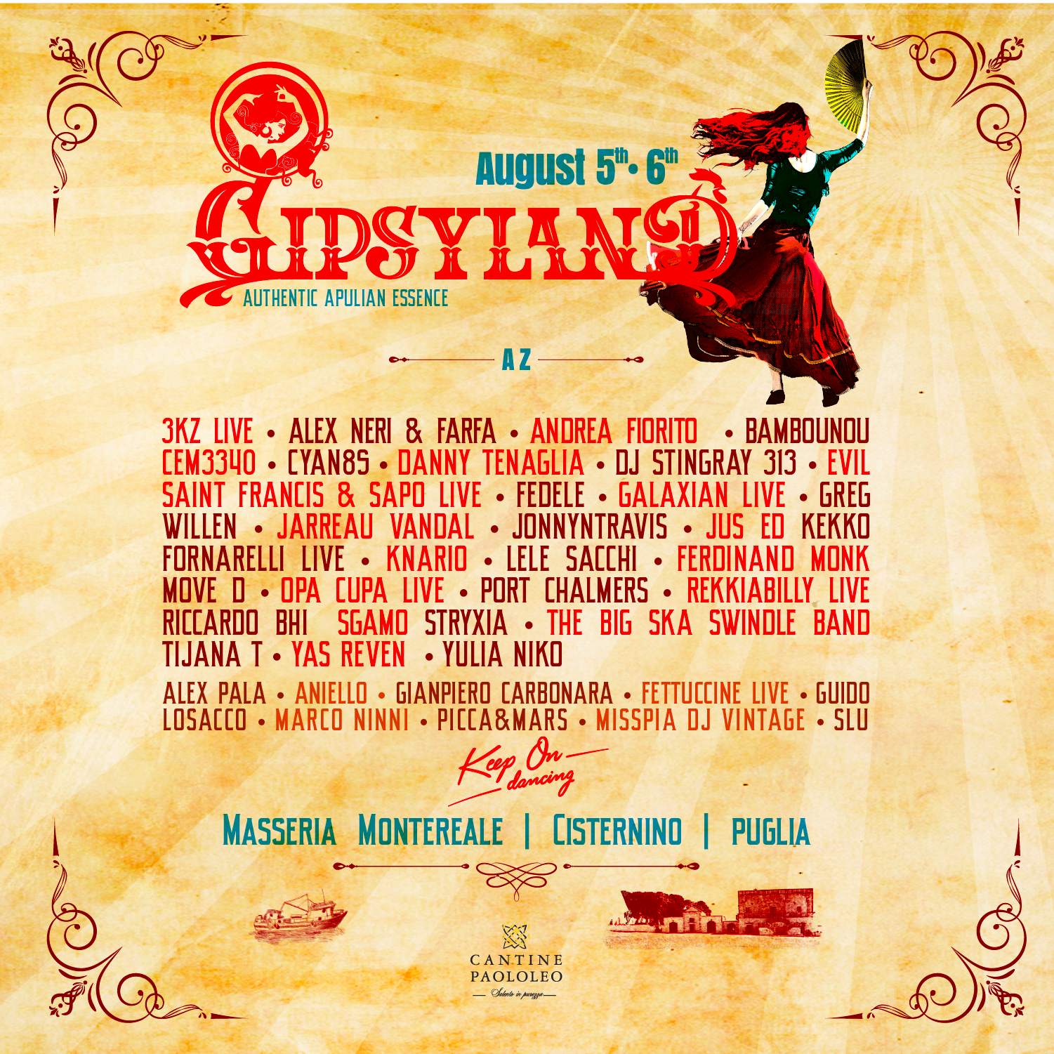 Gipsyland festival - フライヤー表