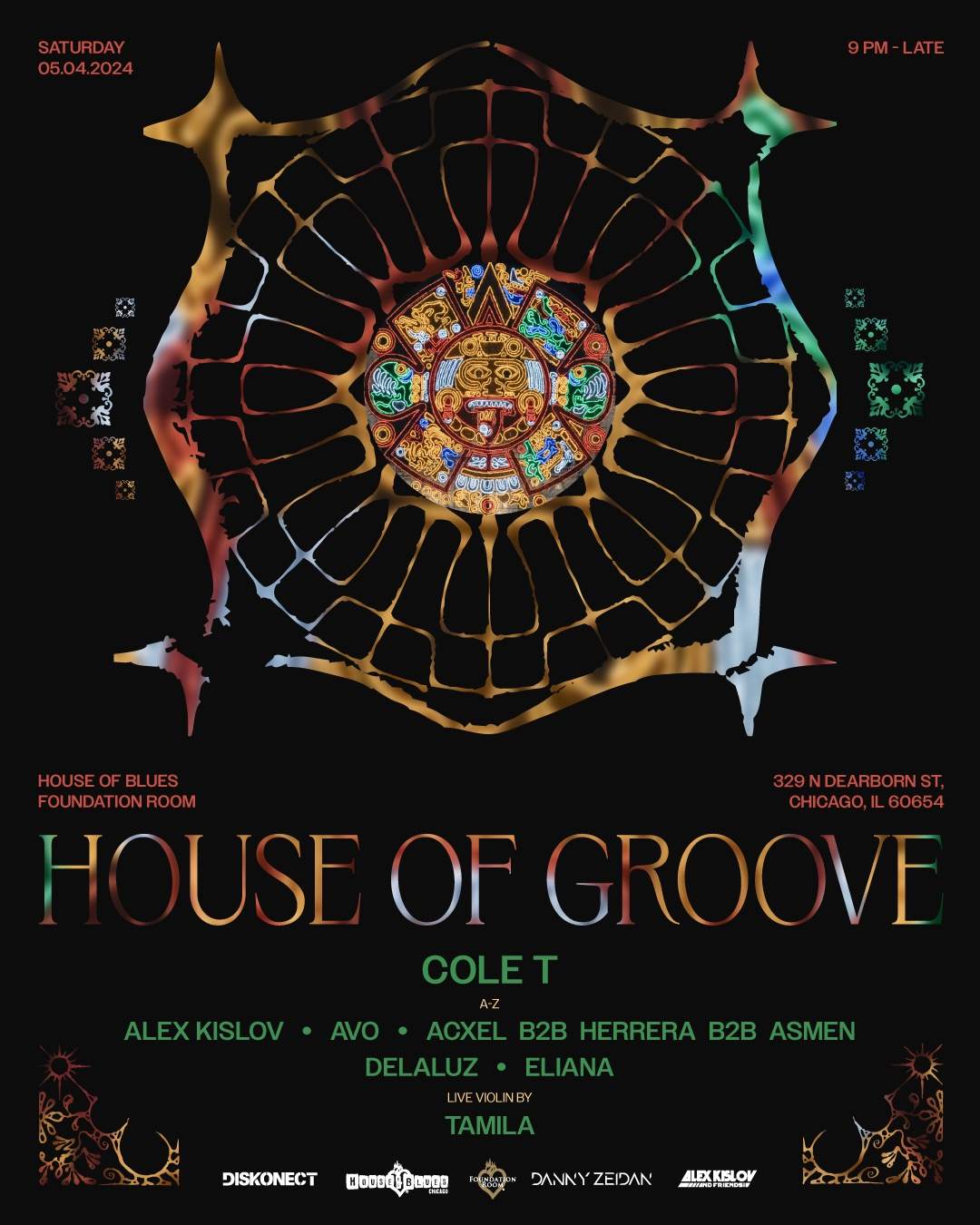 House of Groove - フライヤー表