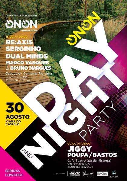 ON and ON || Day And Night Party - Página frontal