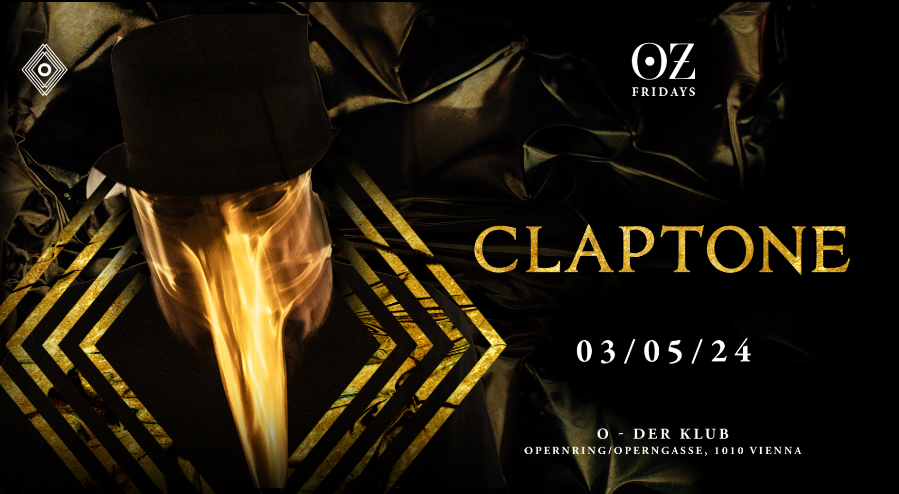 OZ with Claptone - フライヤー表