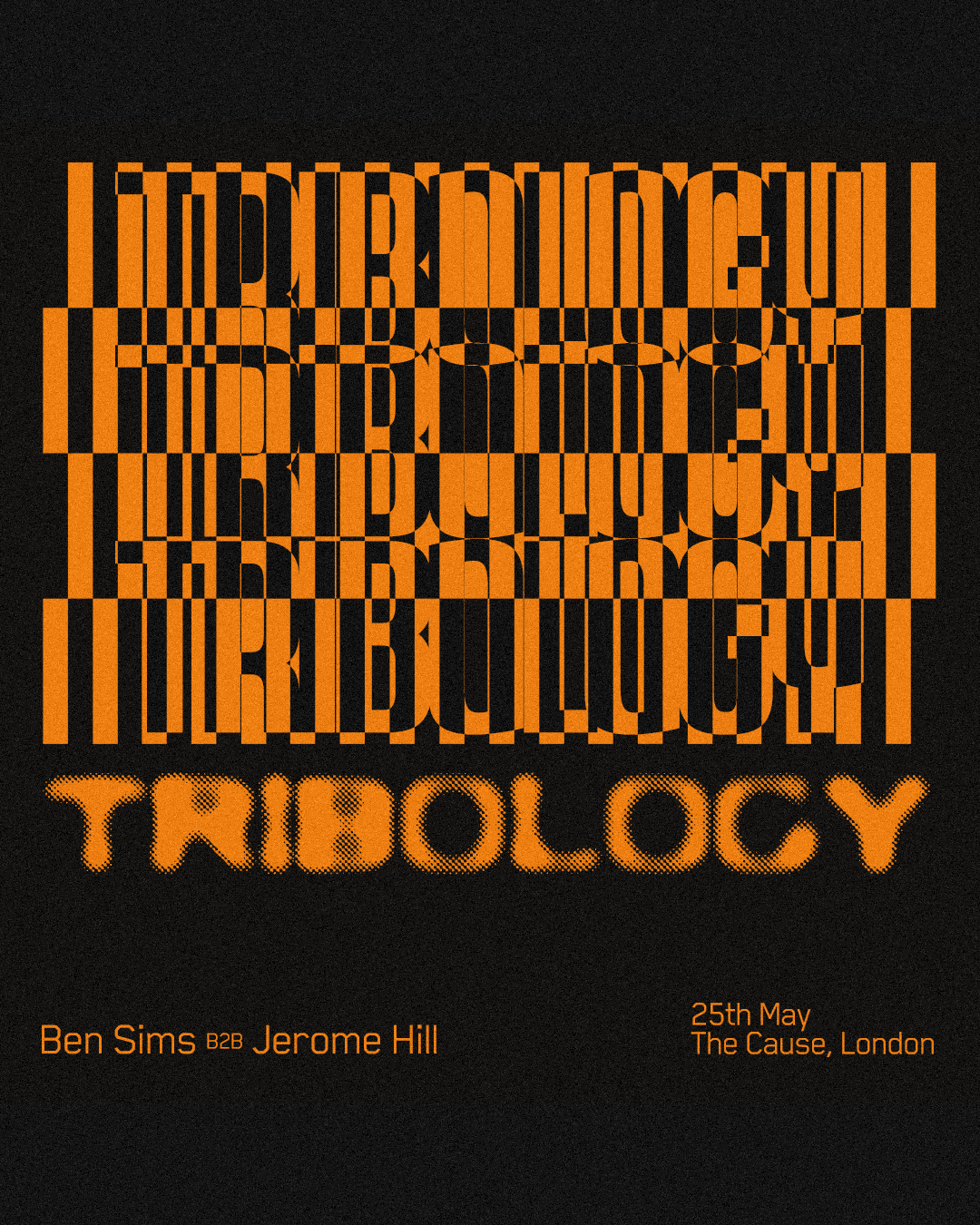 Ben Sims presents Tribology - フライヤー表