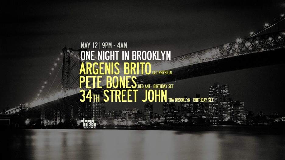 One Night in Brooklyn with Argenis Brito, Pete Bones, 34th St John - Página frontal