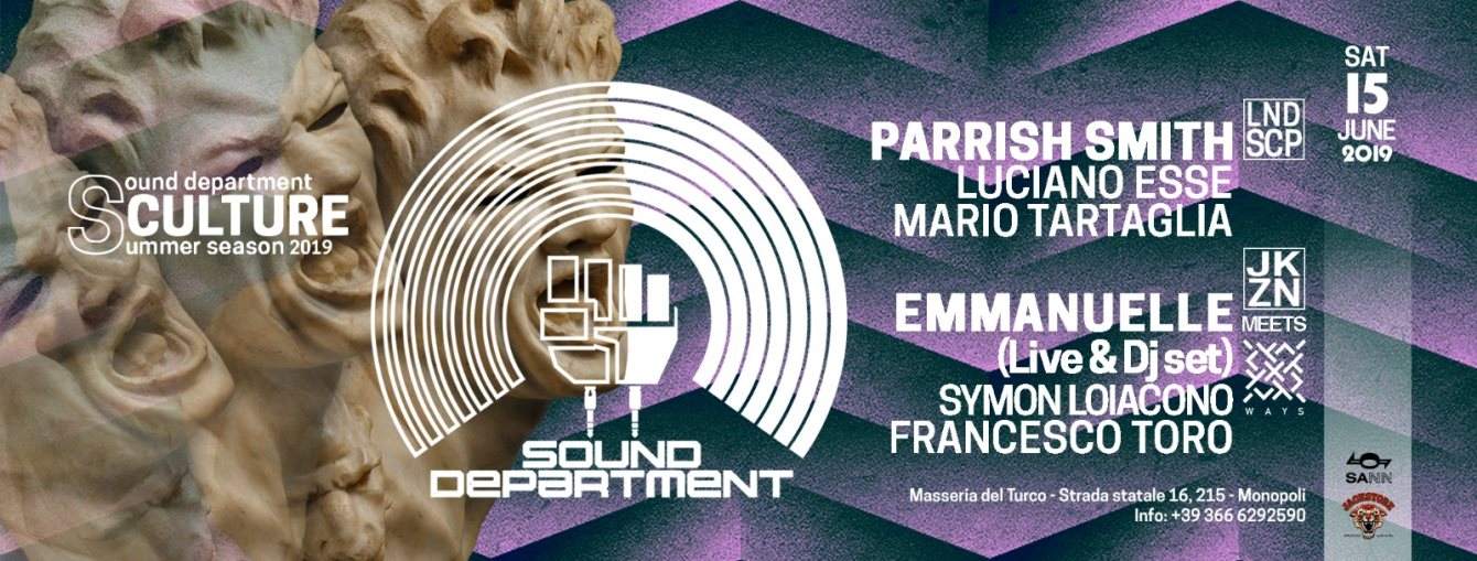 sound department 15.6 Masseria Del Turco w. Parrish Smith and Emmanuelle - Página frontal