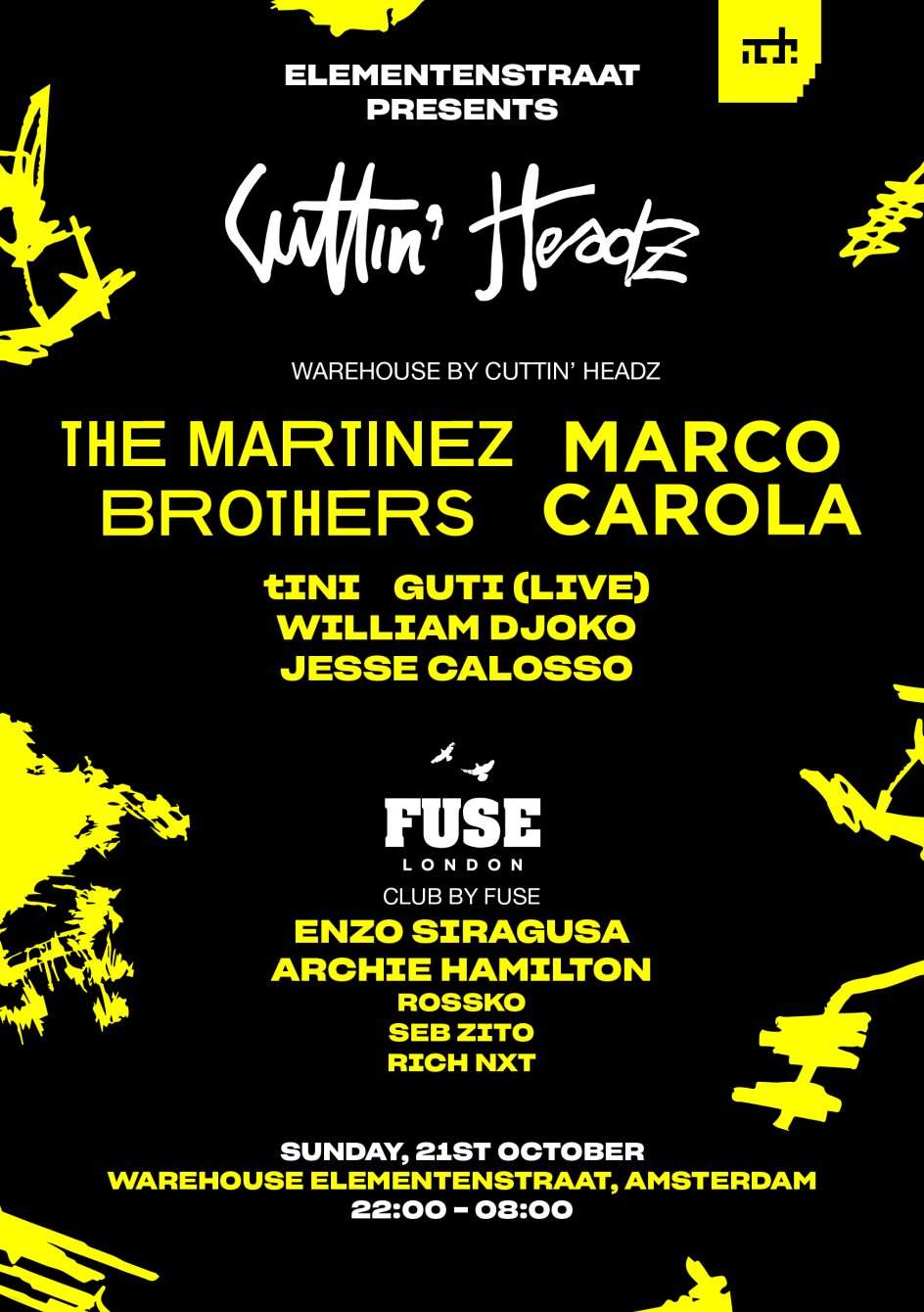 Cuttin' Headz & Fuse London with The Martinez Brothers, Marco Carola and More - Página frontal