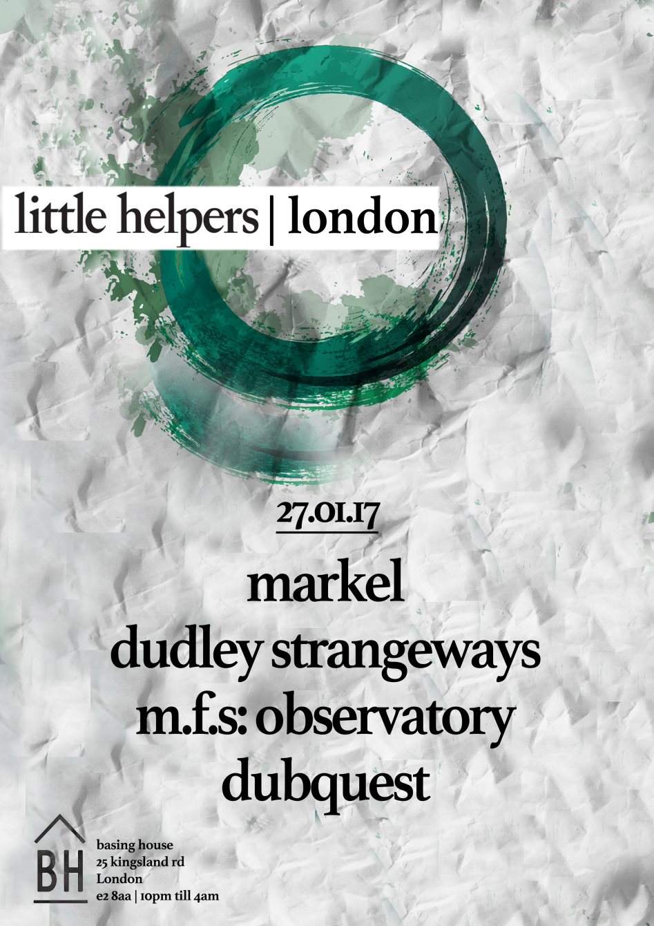 Little Helpers Official Label Party - London - フライヤー表