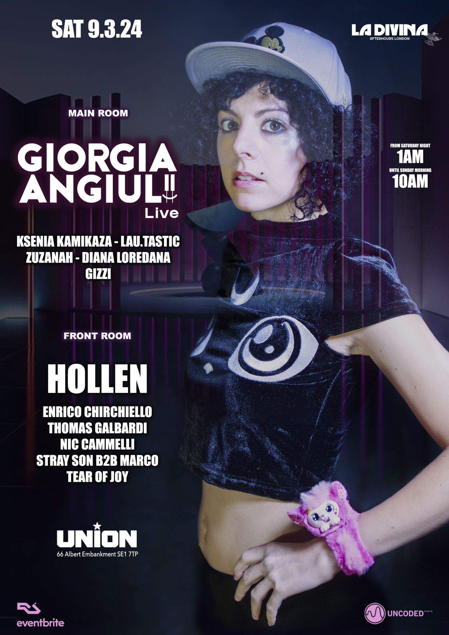 'Girls Want to Play Techno' w/ Giorgia Angiuli (live) - フライヤー裏
