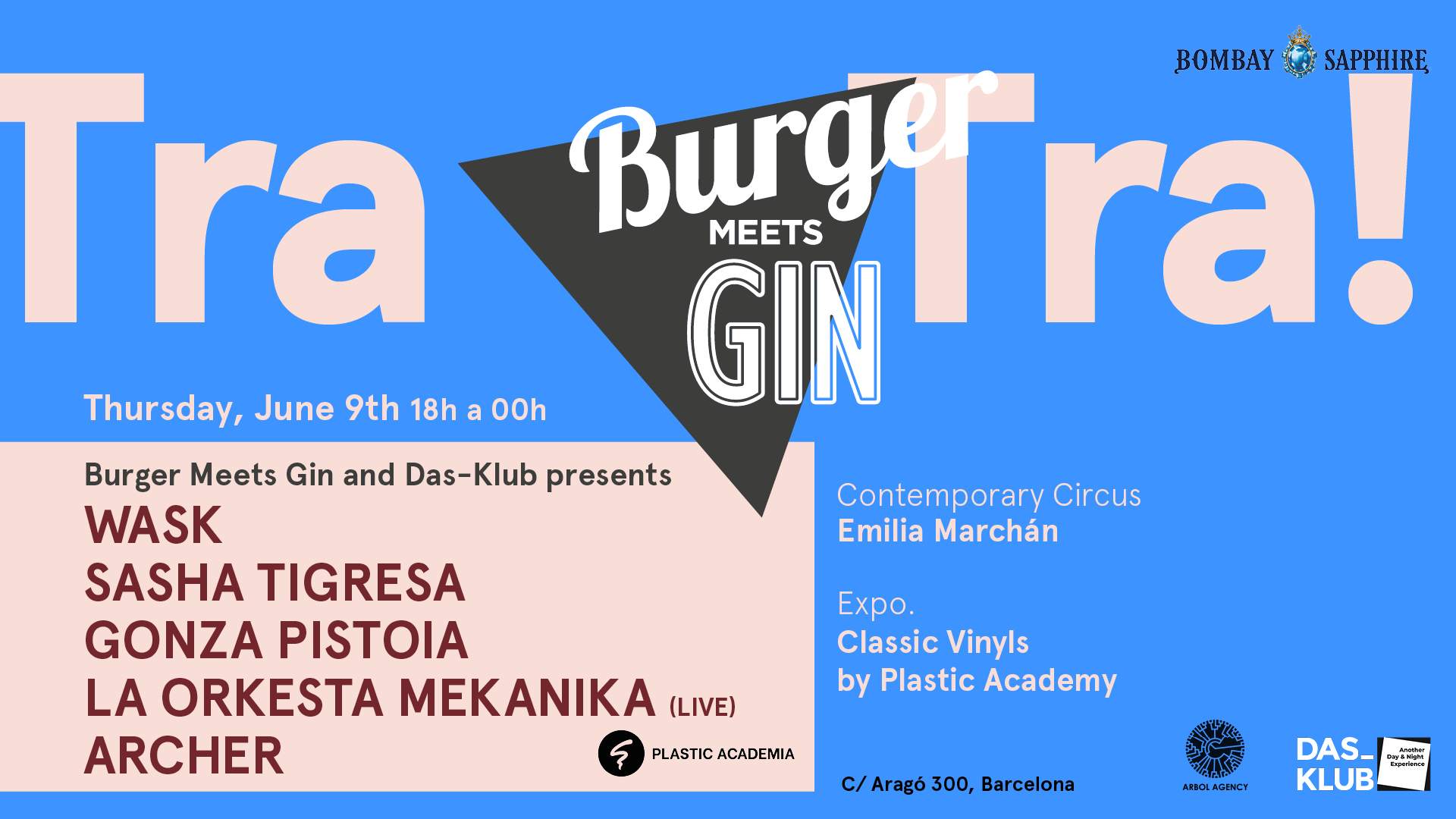  Das-Klub pres Burger meets Gin at Ocean Drive Barcelona  // Open Air Terrace & Hotel Stage  - Página frontal