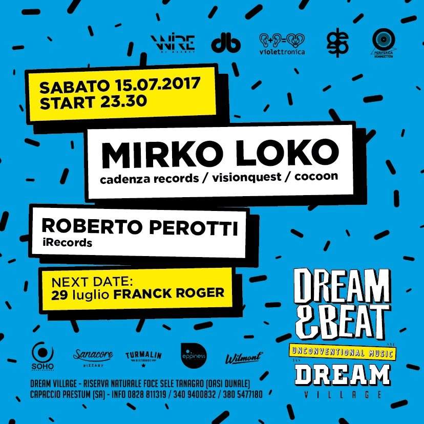 Dream & Beat 'Unconventional Music' present Mirko Loko Cadenza / Visionquest / Cocoon - Página trasera