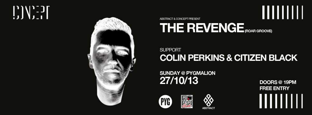 Abstract & Concept present The Revenge Free Party - Página trasera