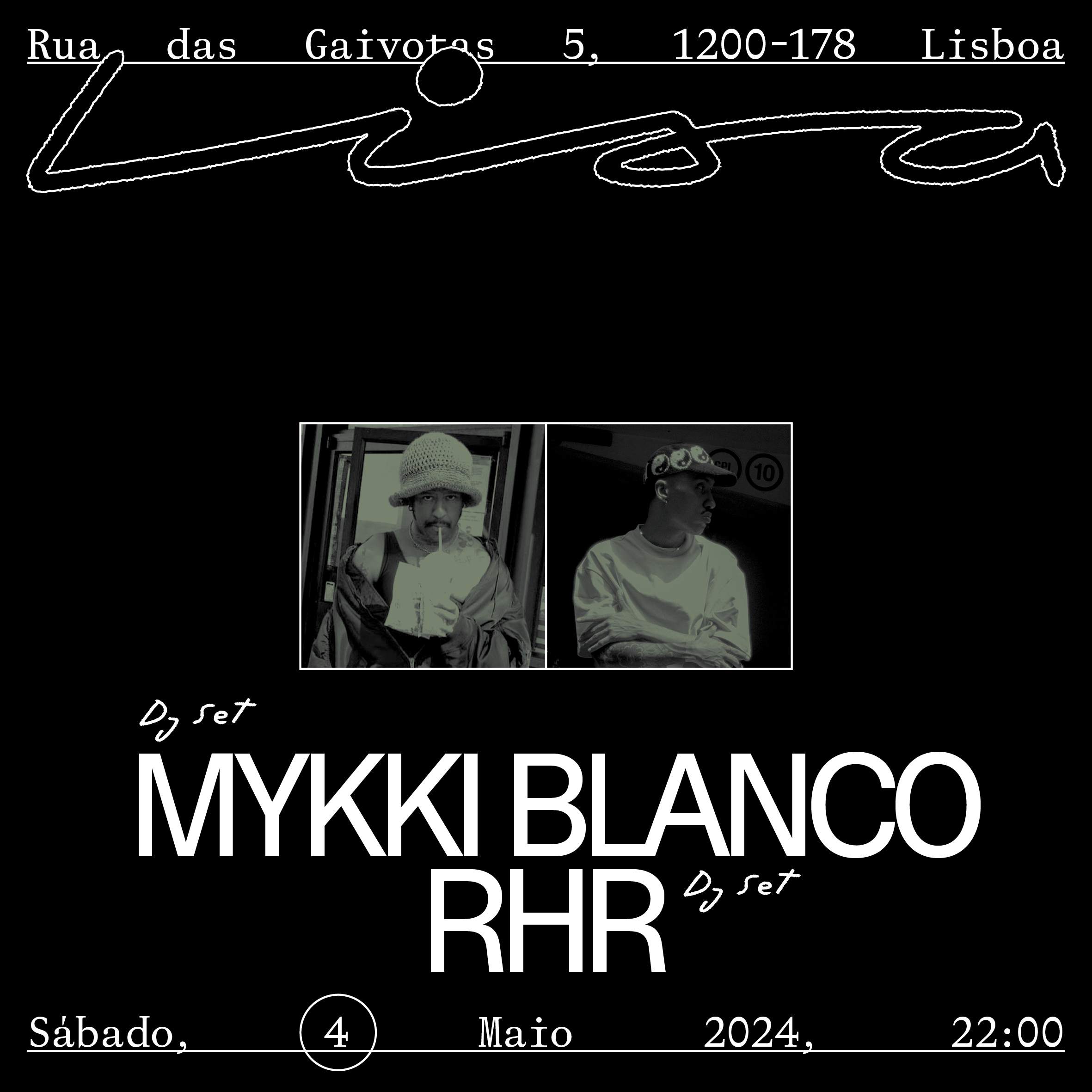 Mykki Blanco + RHR - フライヤー表