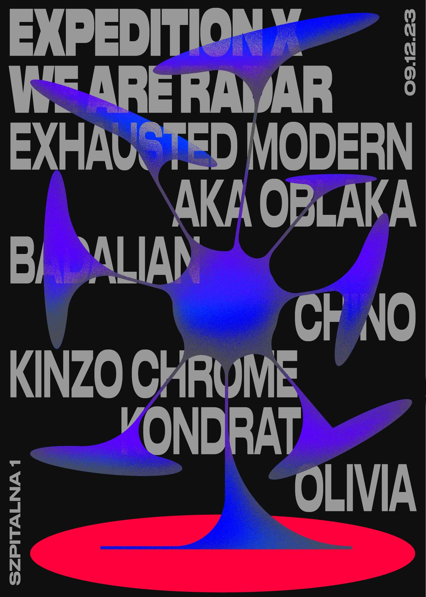 Expedition x We Are Radar / Exhausted Modern aka Oblaka - フライヤー裏