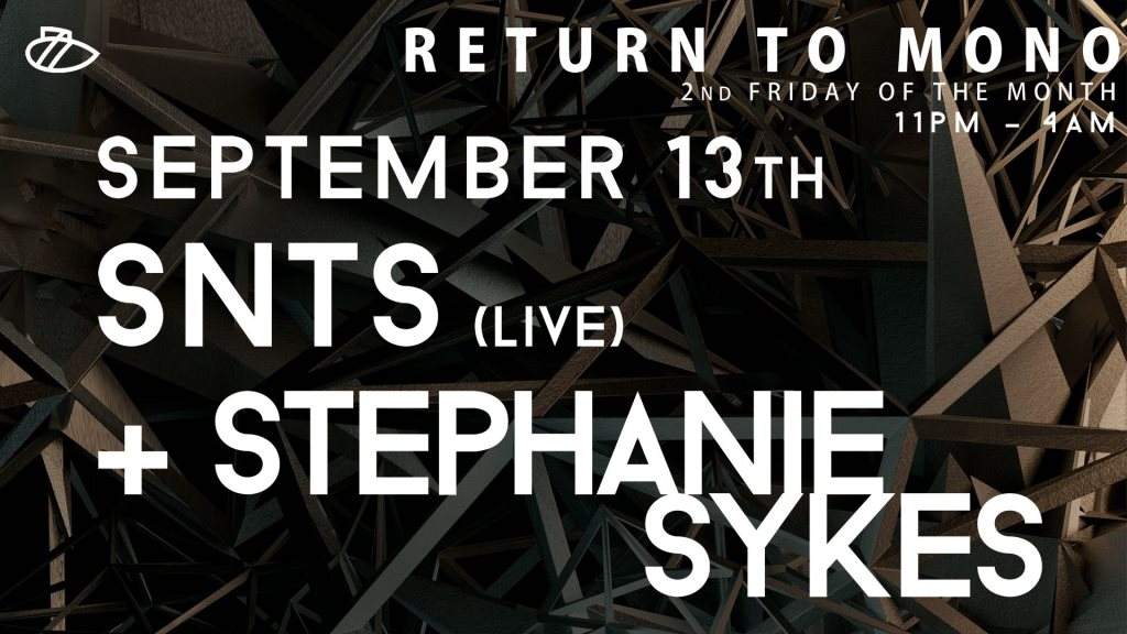 Return to Mono with SNTS (Live), Stephanie Sykes, Telford - Página frontal