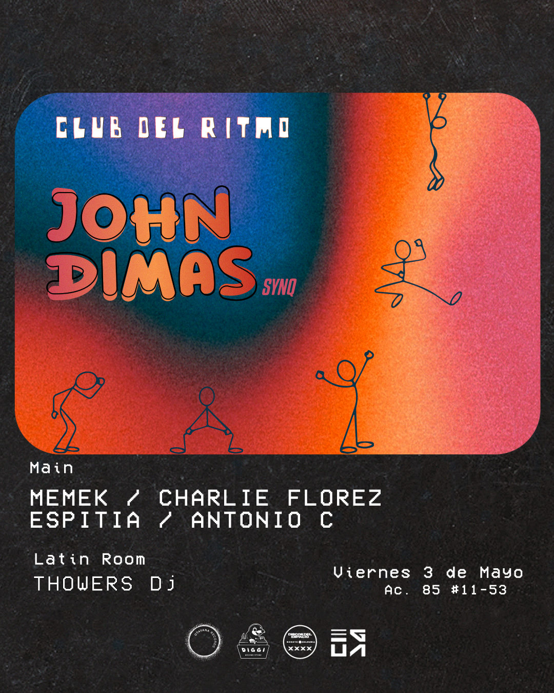 John Dimas X CLUB DEL RITMO - Página frontal