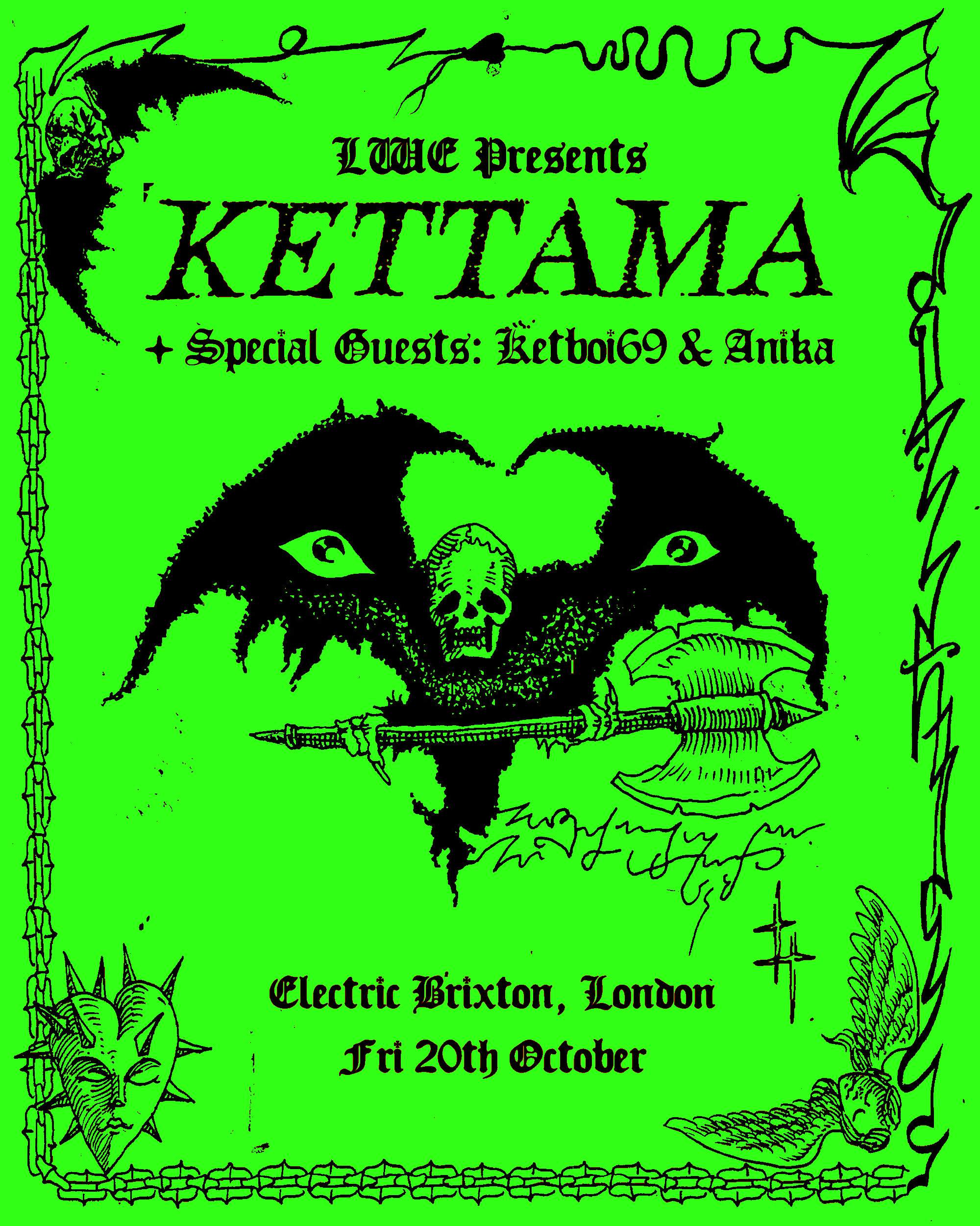 KETTAMA presents Fallen Angel - フライヤー裏