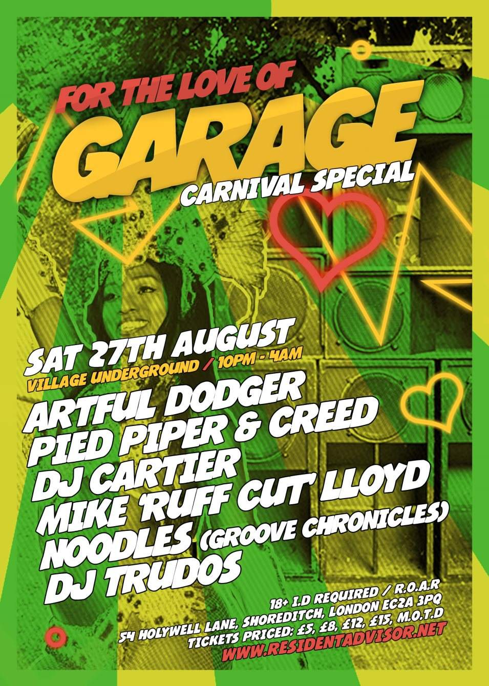 For the Love of Garage - Carnival Special - Página frontal