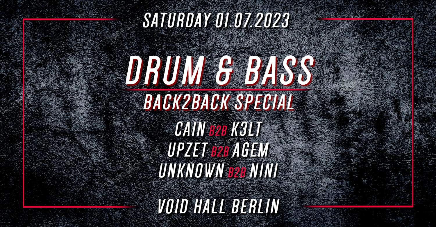 Drum & Bass - Back2Back - フライヤー表