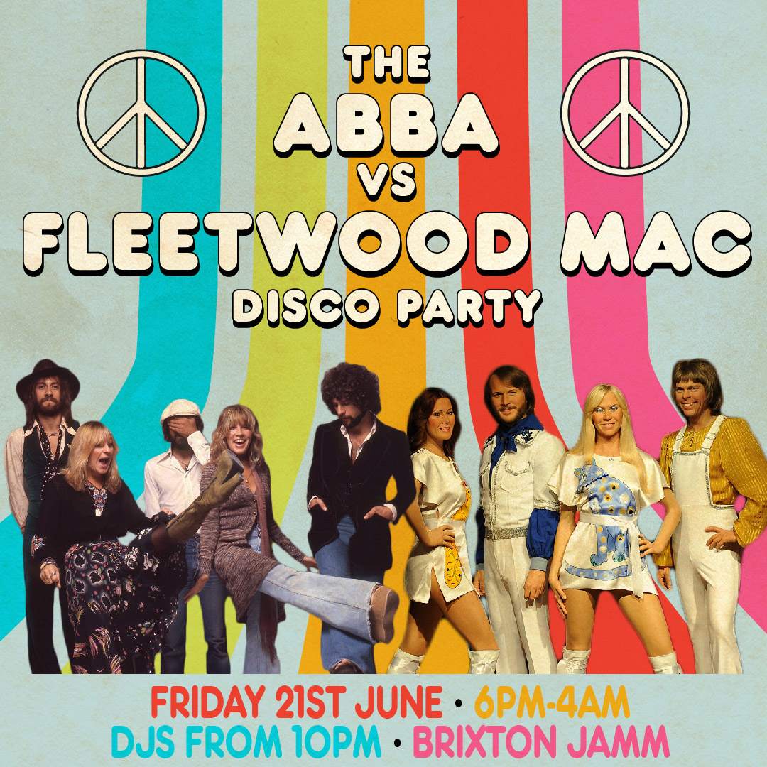 ABBA v Fleetwood Mac Disco Party - フライヤー裏