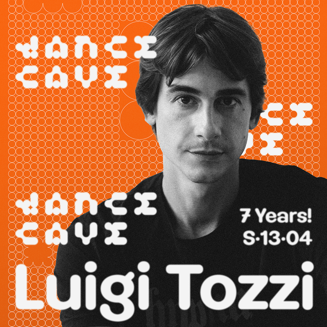 Dance Cave: Luigi Tozzi - フライヤー表