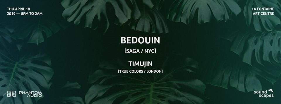 Soundscapes presents Bedouin and Timujin - フライヤー表