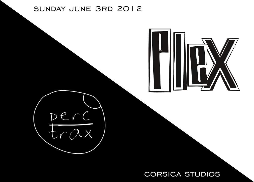 Plex vs Perc Trax - Kangding Ray, Perc, DJ Skirt, AnD, Randomer, Scanone - フライヤー表