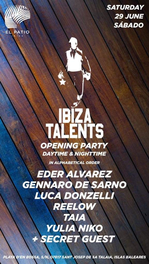 Ibiza Talents Opening Party - フライヤー表
