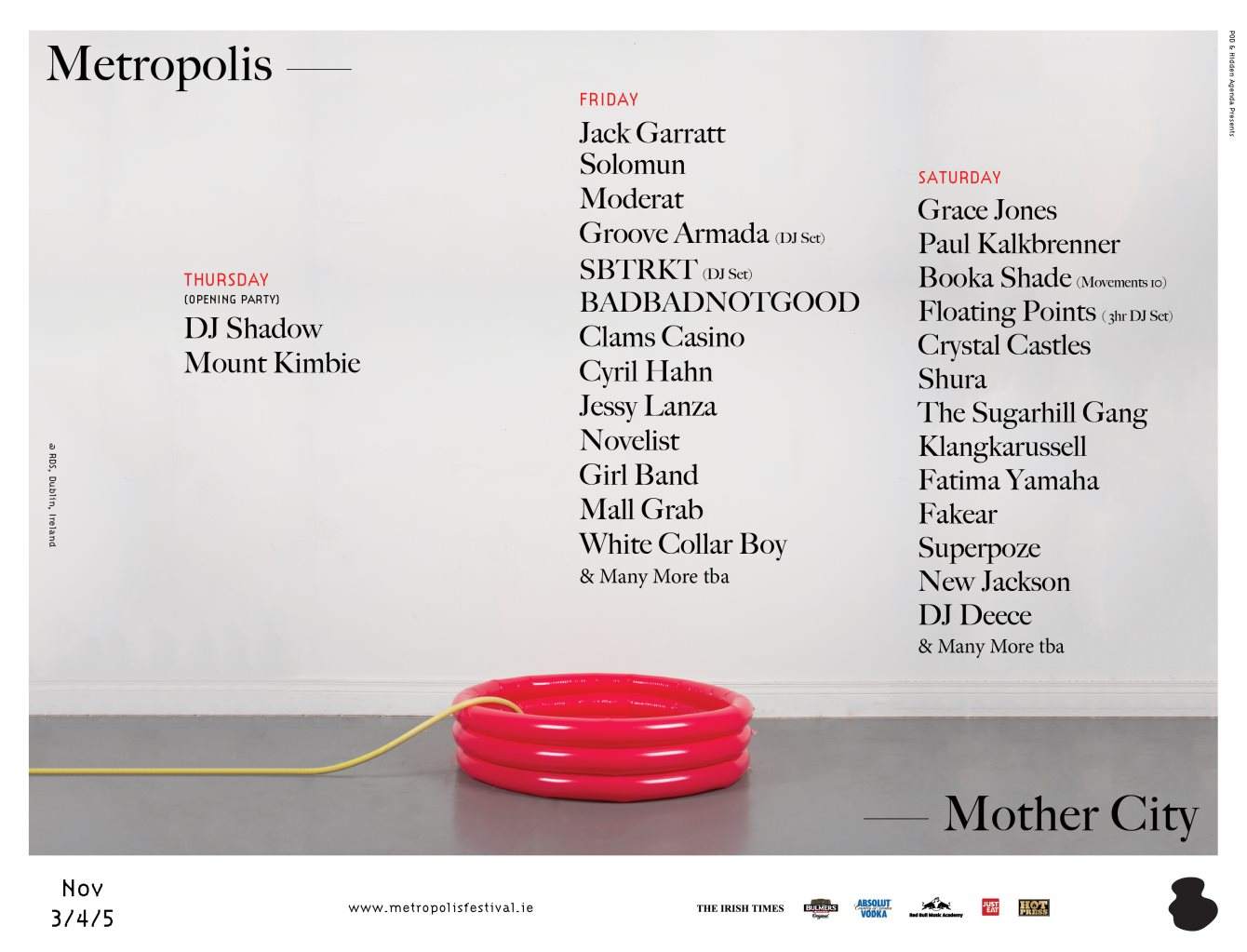 Metropolis Festival 2016 at RDS Dublin