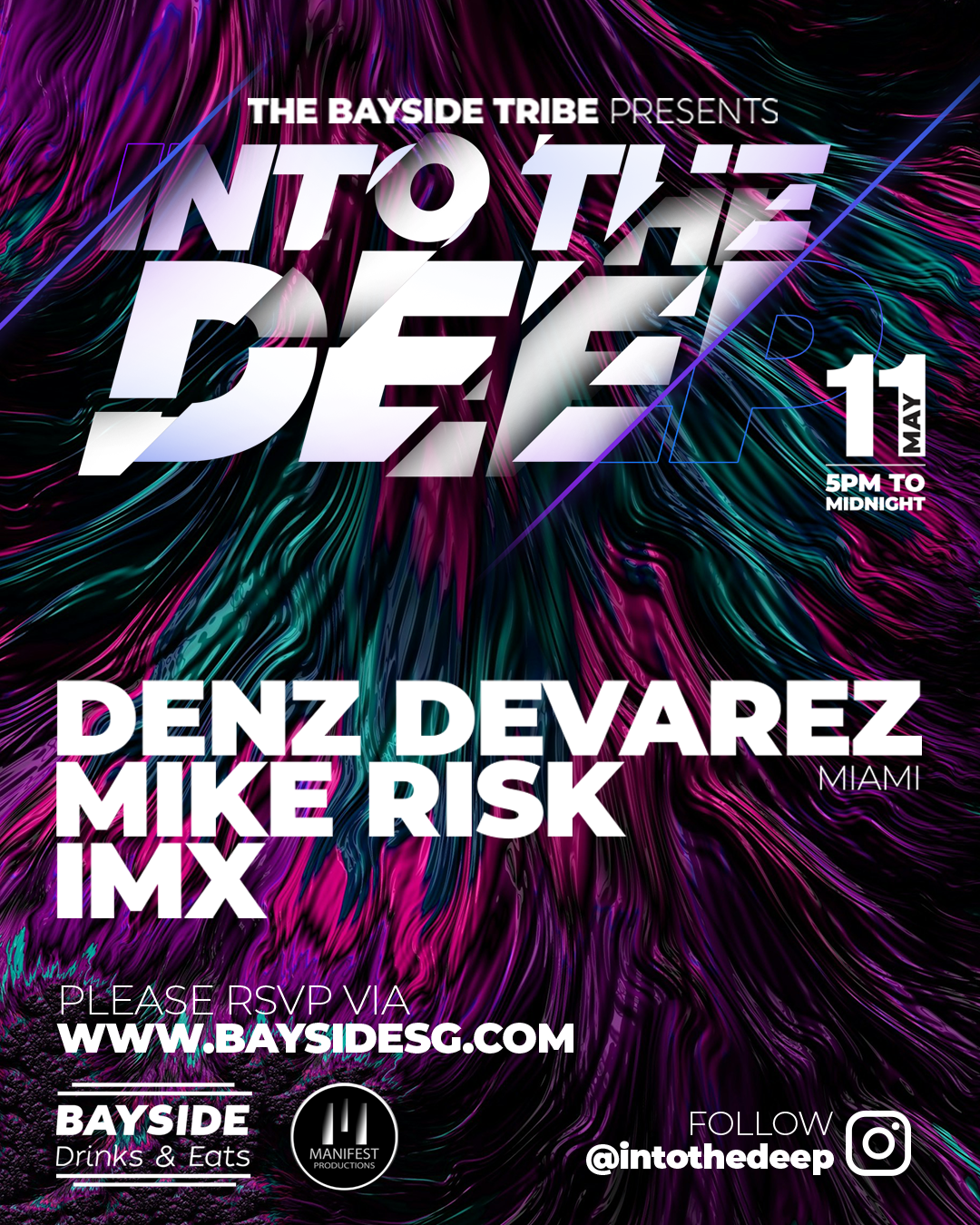 Into The Deep... with IMX, Denz Devarez & Mike Risk - フライヤー表