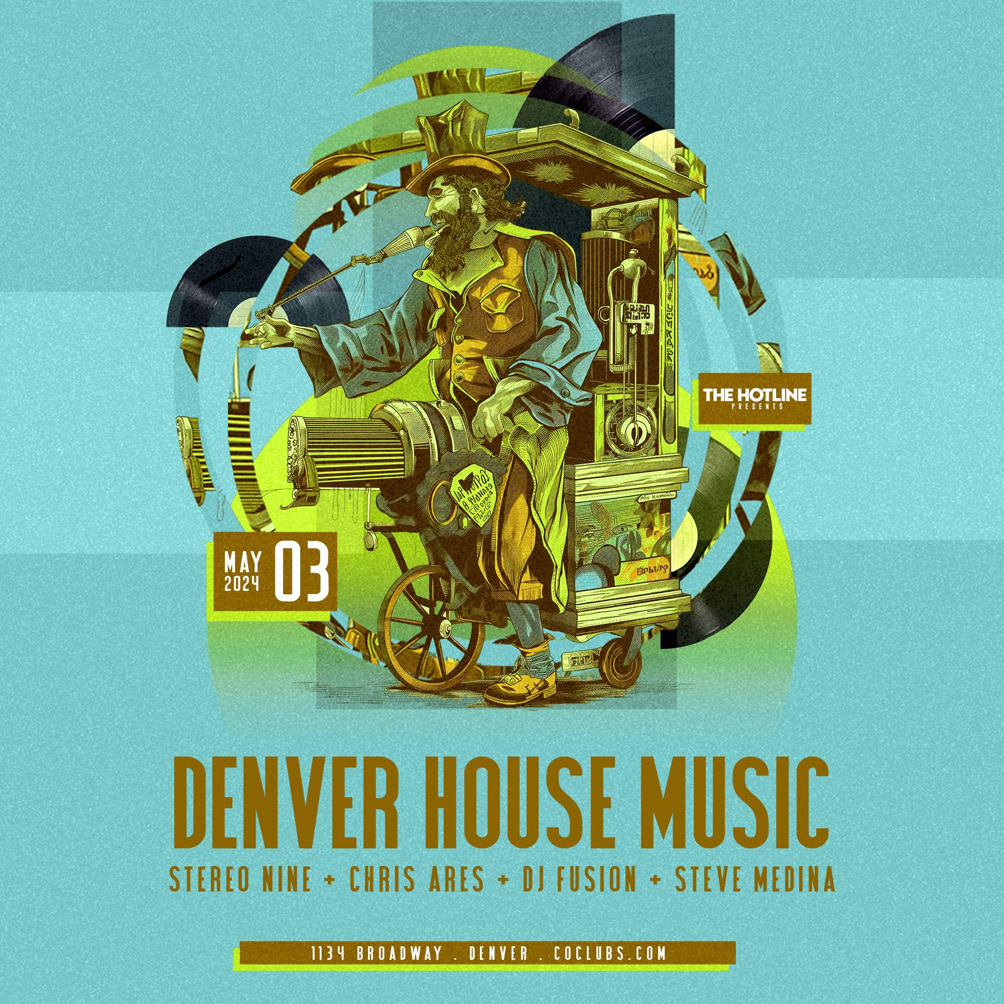 The Hotline presents Denver House Music en 1134, Denver