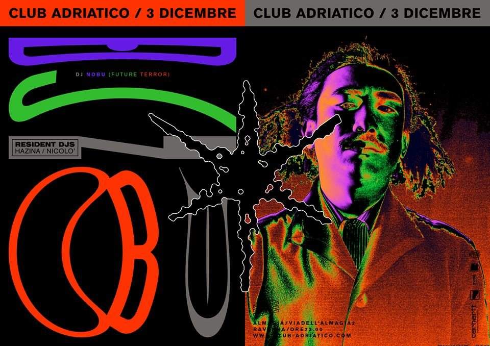 Club Adriatico #25 - DJ Nobu + Hazina + Nicolò - Página frontal