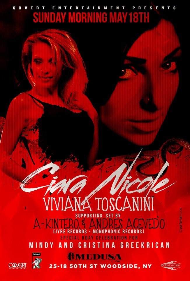 Covert Afterhours with Ciara Nicole & Viviana Toscanini - フライヤー表