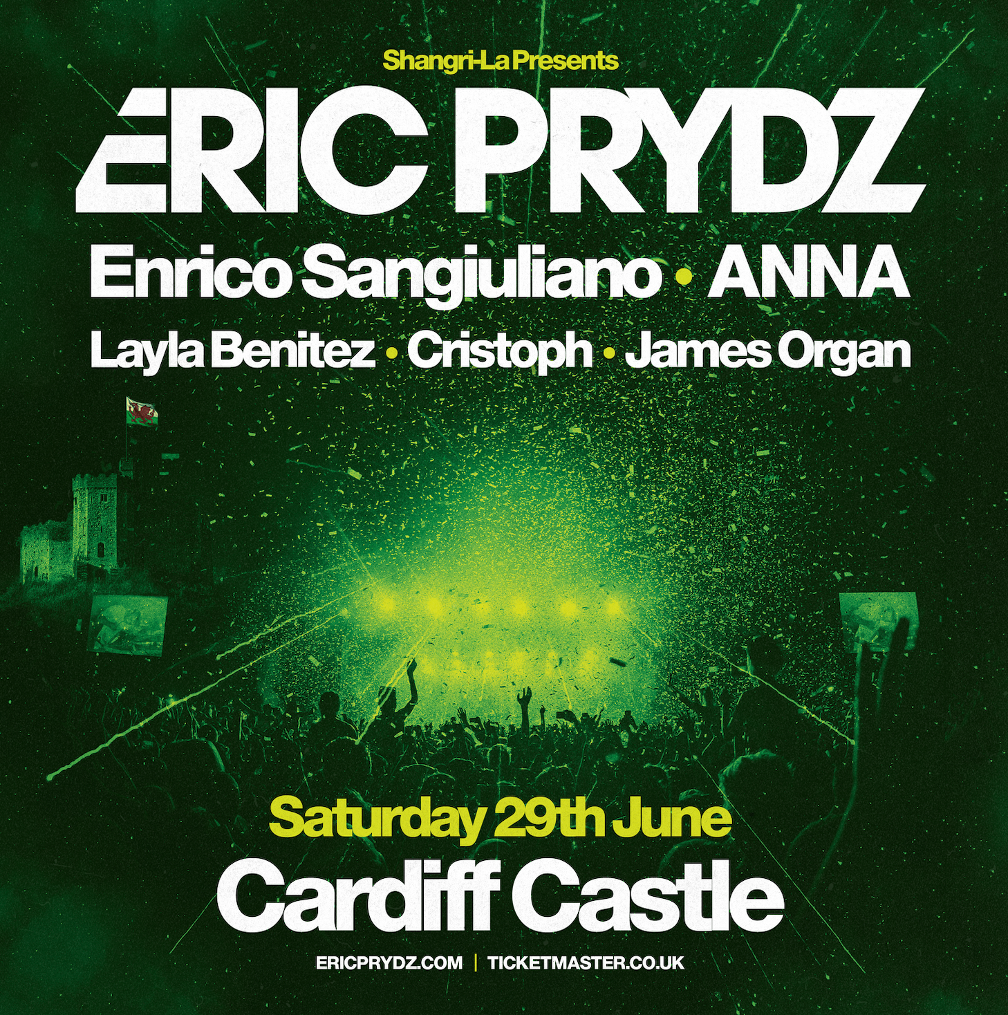 Eric Prydz at Cardiff Castle - フライヤー表