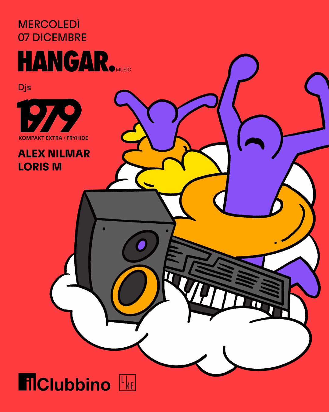 HANGAR.music with 1979 - フライヤー表