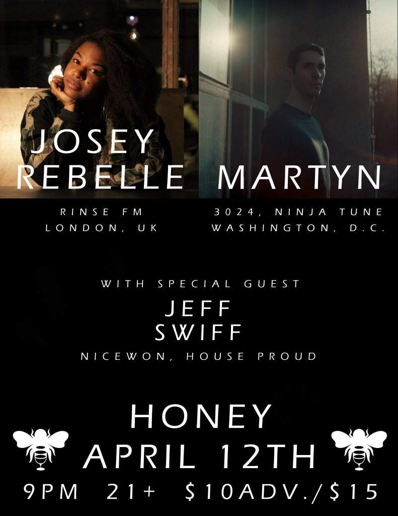 Josey Rebelle and Martyn with Special Guest Jeff Swiff at Honey - Página frontal