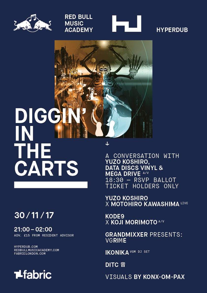 RBMA & Hyperdub: Diggin In The Carts On Tour - フライヤー表