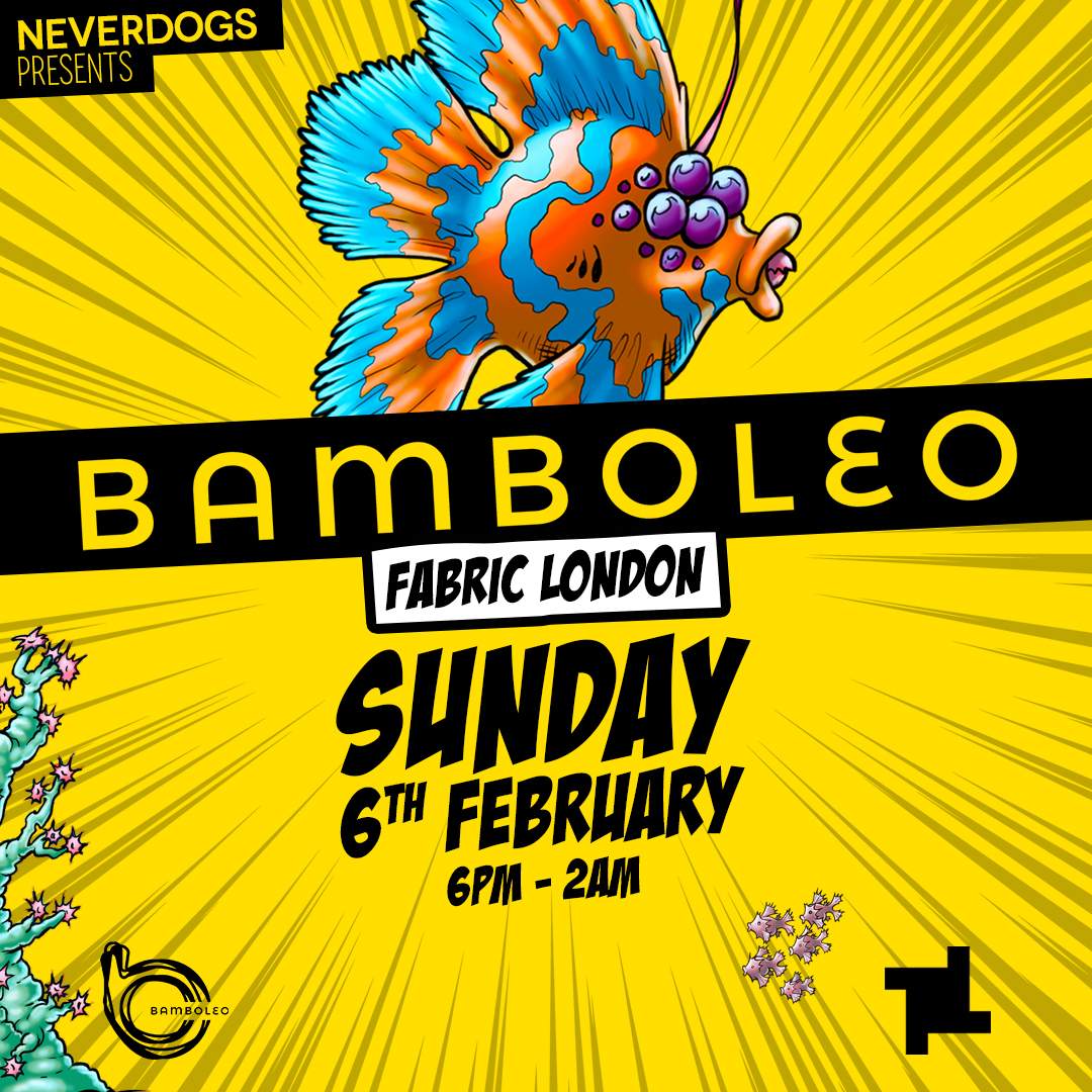 Sundays: Neverdogs presents bamboleo with Rossko, Sebastian Ledher, Matteo Gatti - フライヤー表