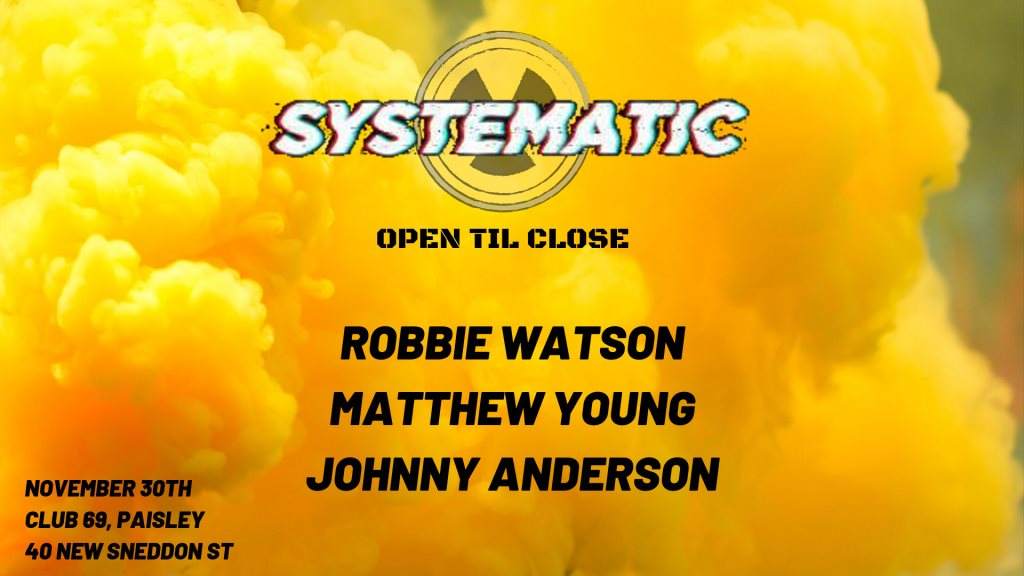 Systematic presents - Open To Close - フライヤー表