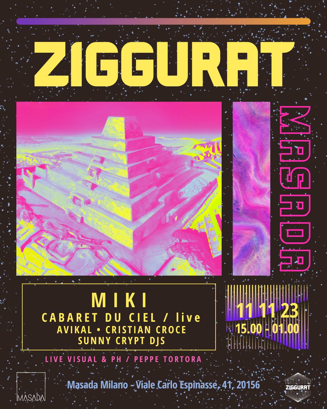 Ziggurat: Miki + CABARET DU CIEL live - Página frontal